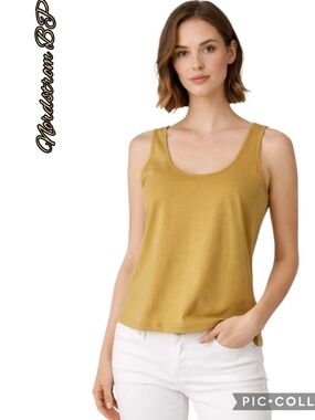 Nordstrom BP tank top crop tan/mustard color sz 1x nwts